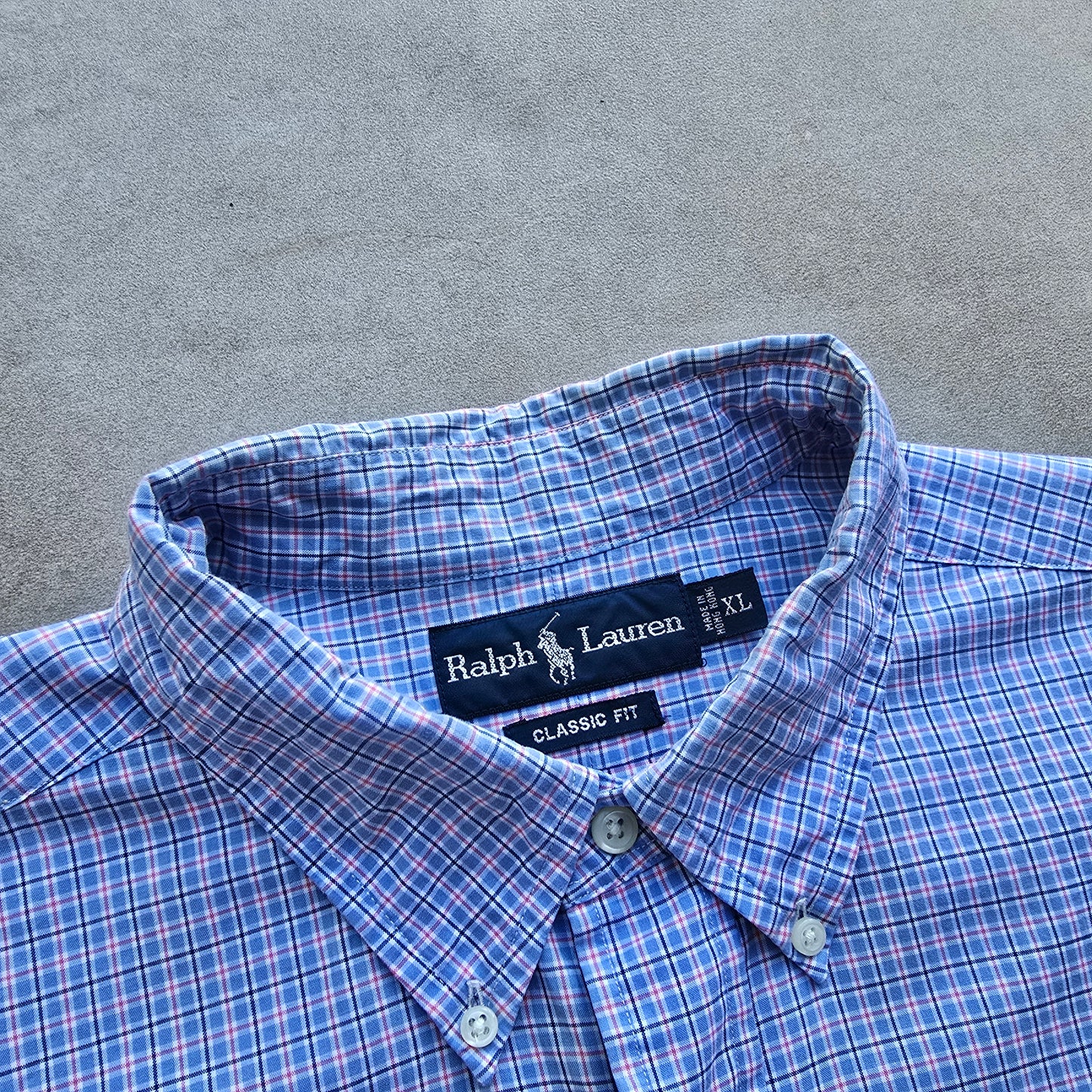 Vintage Ralph Lauren Check Long Sleeve Button Up Shirt - XXL