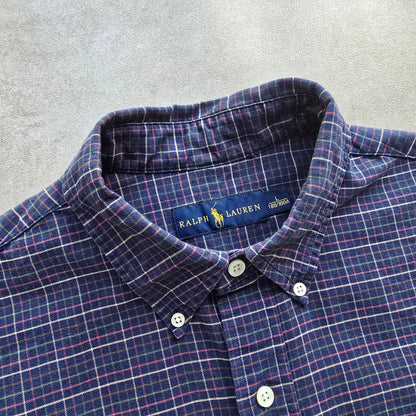 Ralph Lauren Check Long Sleeve Button Up Shirt - L