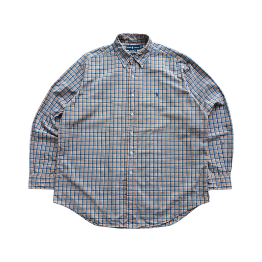 Vintage Ralph Lauren Check Long Sleeve Button Up Shirt - XXL