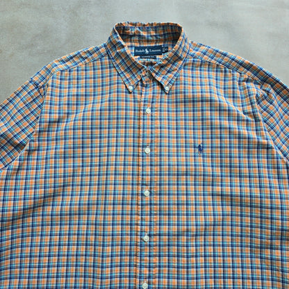 Vintage Ralph Lauren Check Long Sleeve Button Up Shirt - XXL