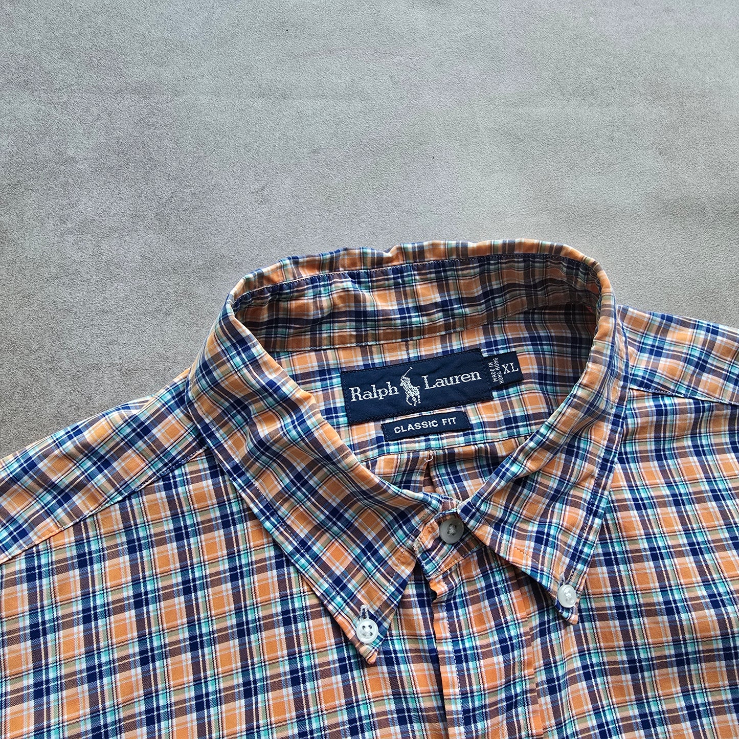 Vintage Ralph Lauren Check Long Sleeve Button Up Shirt - XXL