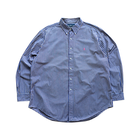 Vintage Ralph Lauren Check Long Sleeve Button Up Shirt - XXL