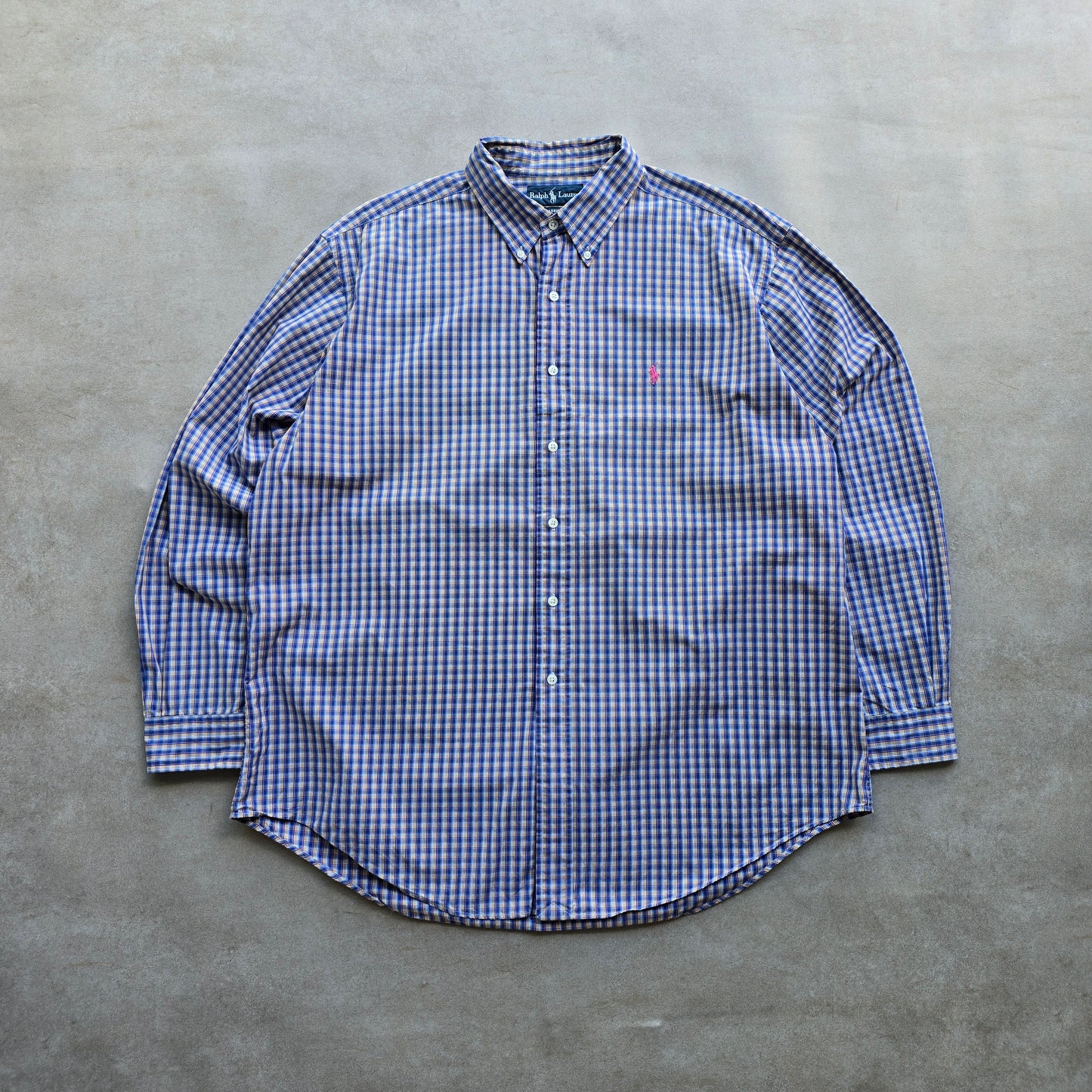 Vintage Ralph Lauren Check Long Sleeve Button Up Shirt - XXL