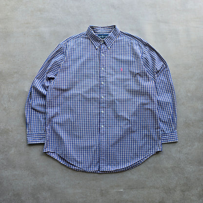 Vintage Ralph Lauren Check Long Sleeve Button Up Shirt - XXL