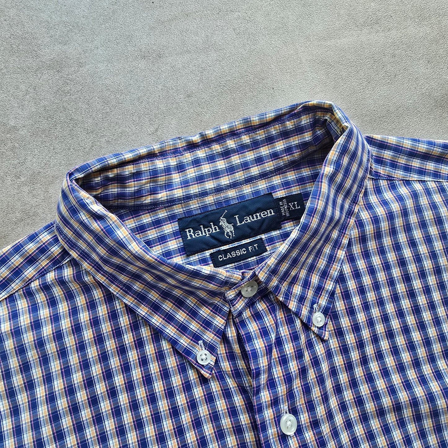 Vintage Ralph Lauren Check Long Sleeve Button Up Shirt - XXL