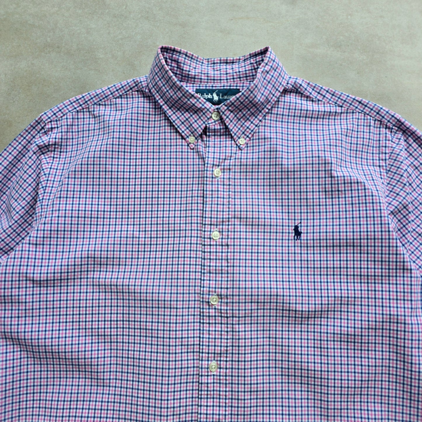 Vintage Ralph Lauren Check Long Sleeve Button Up Shirt - XL