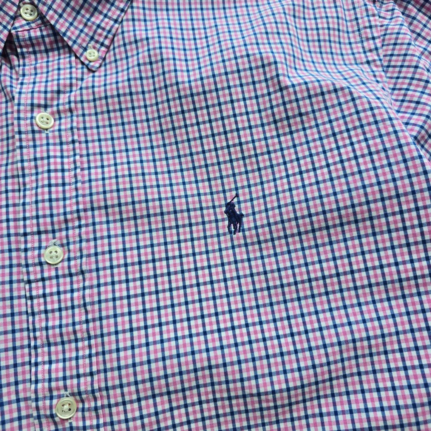 Vintage Ralph Lauren Check Long Sleeve Button Up Shirt - XL