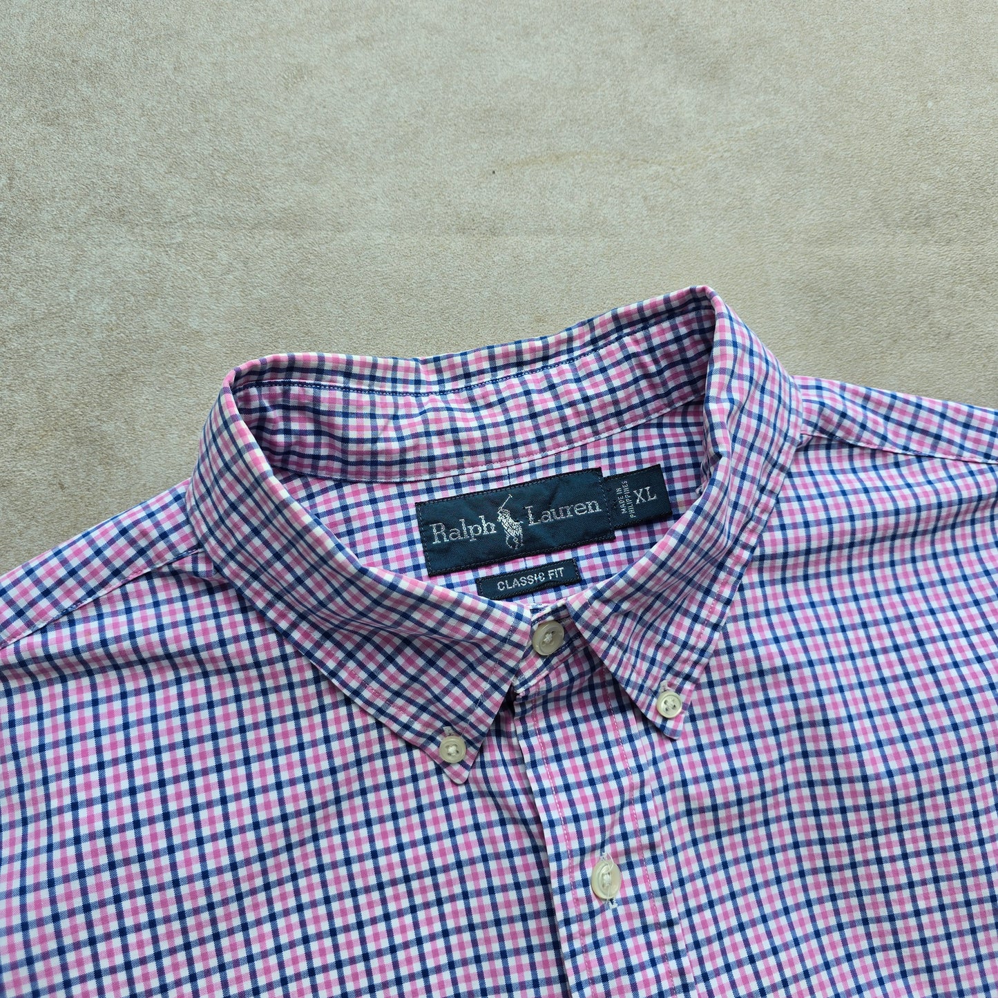 Vintage Ralph Lauren Check Long Sleeve Button Up Shirt - XL