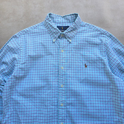 Ralph Lauren Check Long Sleeve Button Up Shirt - L/XL