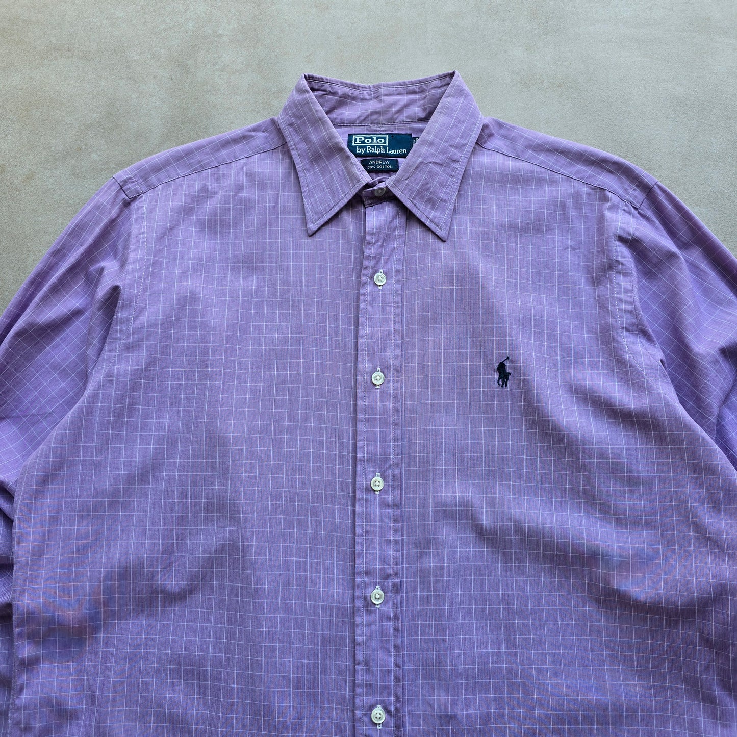 Vintage Ralph Lauren Check Long Sleeve Button Up Shirt - L