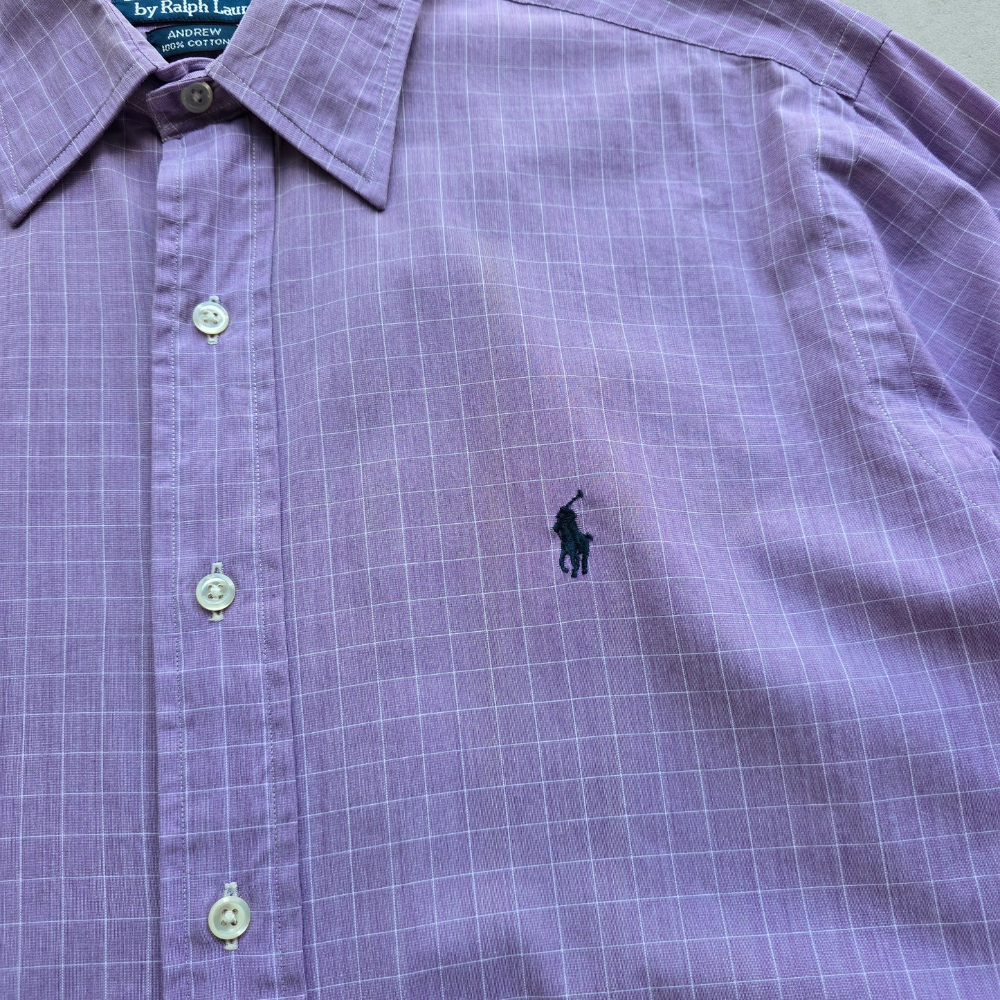 Vintage Ralph Lauren Check Long Sleeve Button Up Shirt - L