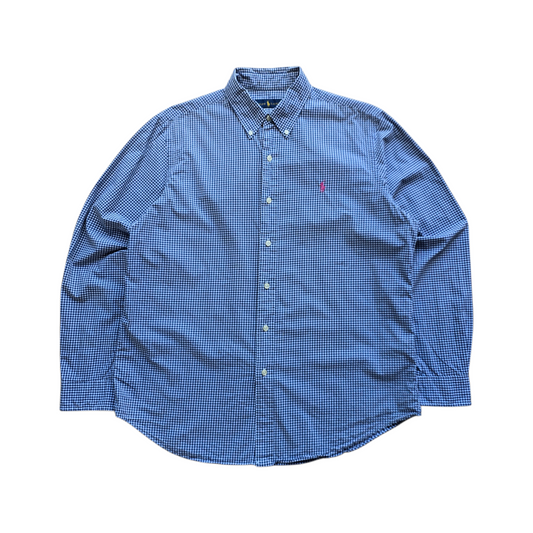 Ralph Lauren Check Long Sleeve Button Up Shirt - L