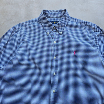 Ralph Lauren Check Long Sleeve Button Up Shirt - L
