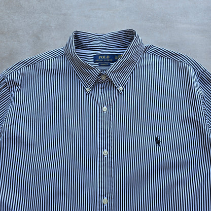 Ralph Lauren Striped Long Sleeve Button Up Shirt - XXL