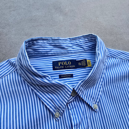 Ralph Lauren Striped Long Sleeve Button Up Shirt - XXL