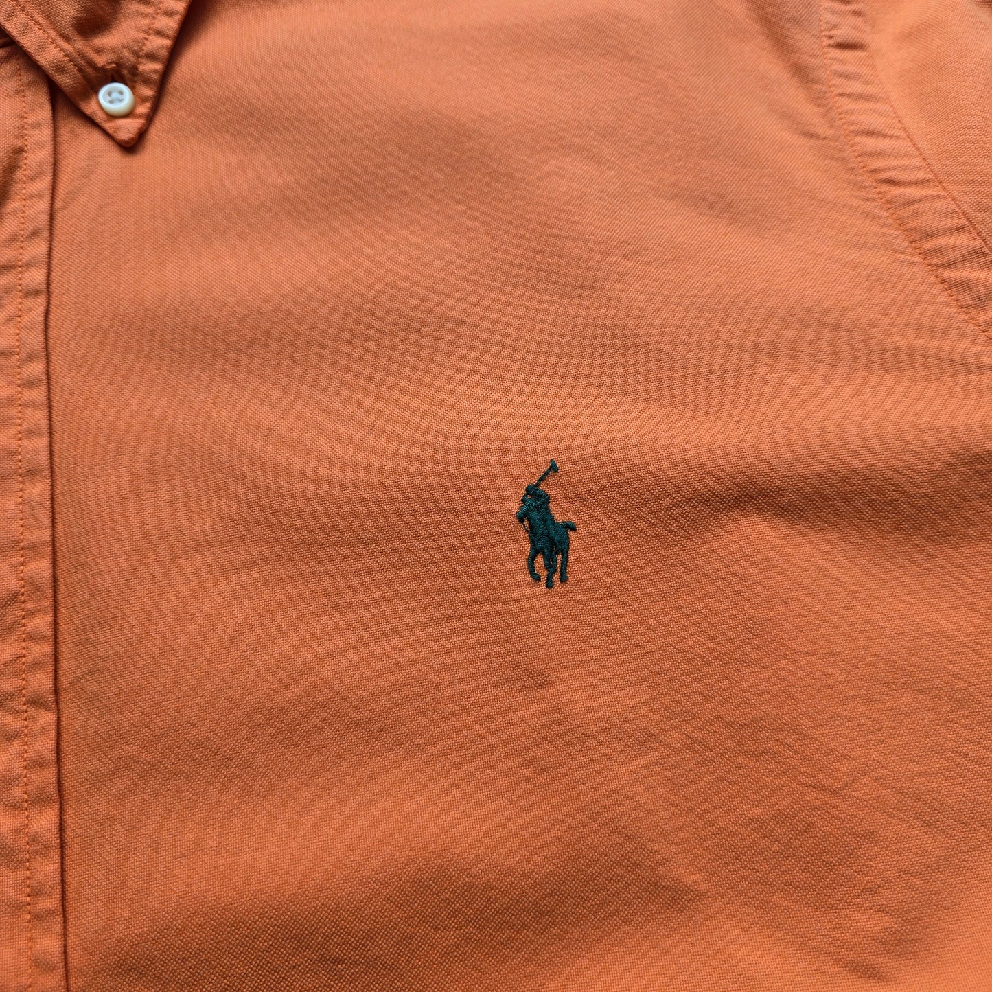 Ralph Lauren Orange Long Sleeve Button Up Shirt - XL