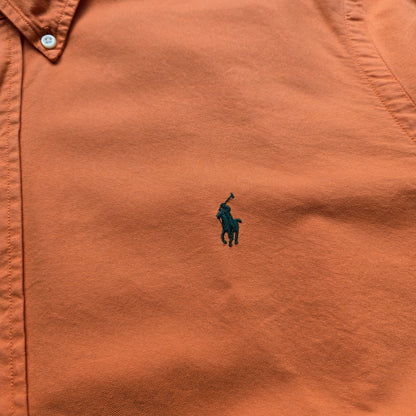 Ralph Lauren Orange Long Sleeve Button Up Shirt - XL