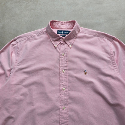 Ralph Lauren Pink Long Sleeve Button Up Shirt - XXL