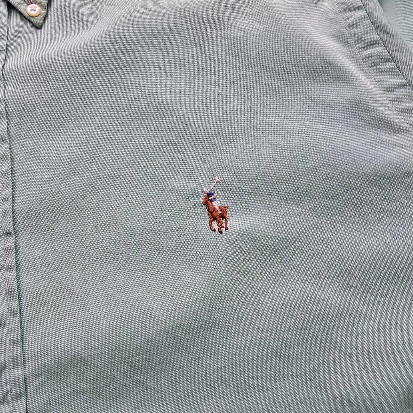 Vintage Ralph Lauren Green Long Sleeve Button Up Shirt - XXL