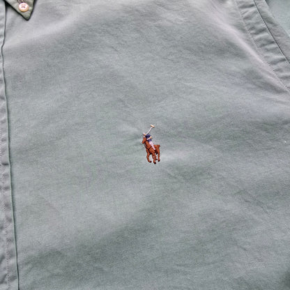 Vintage Ralph Lauren Green Long Sleeve Button Up Shirt - XXL