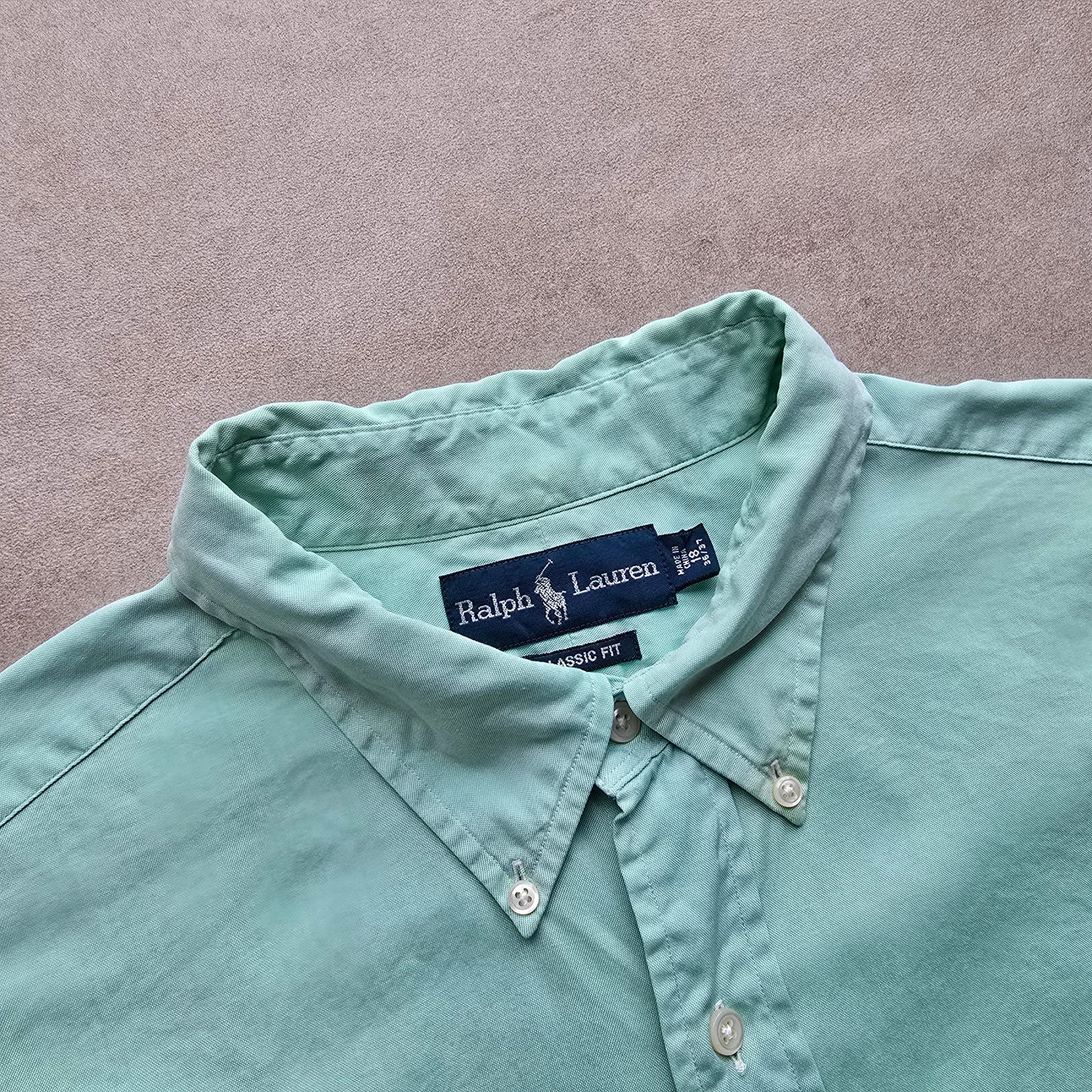 Vintage Ralph Lauren Green Long Sleeve Button Up Shirt - XXL