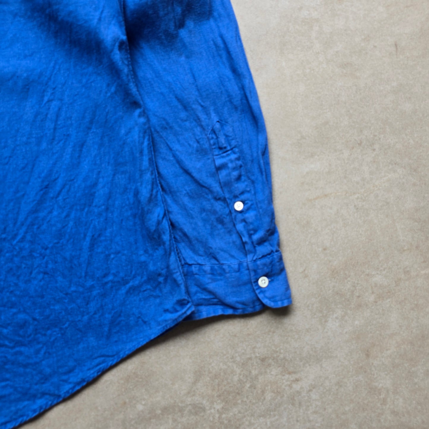 Vintage Ralph Lauren Linen Long Sleeve Button Up Shirt - XL