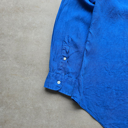 Vintage Ralph Lauren Linen Long Sleeve Button Up Shirt - XL