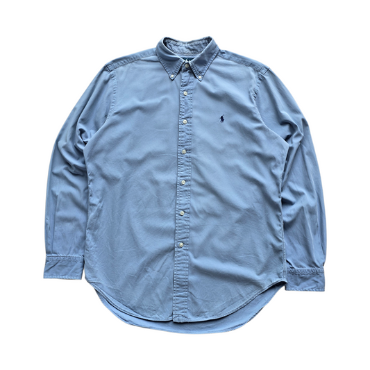 Vintage Ralph Lauren Blue Long Sleeve Button Up Shirt - M/L