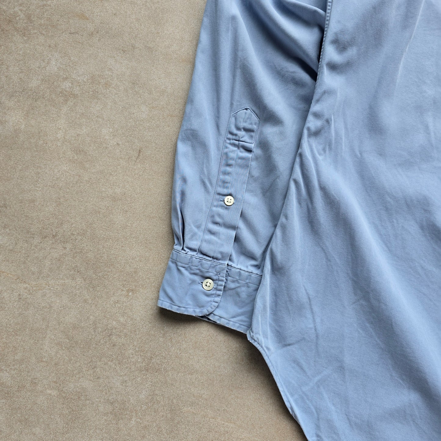 Vintage Ralph Lauren Blue Long Sleeve Button Up Shirt - M/L