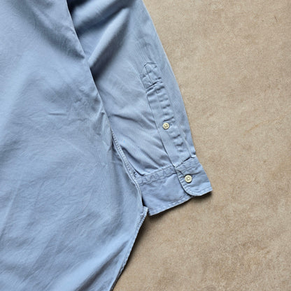 Vintage Ralph Lauren Blue Long Sleeve Button Up Shirt - M/L