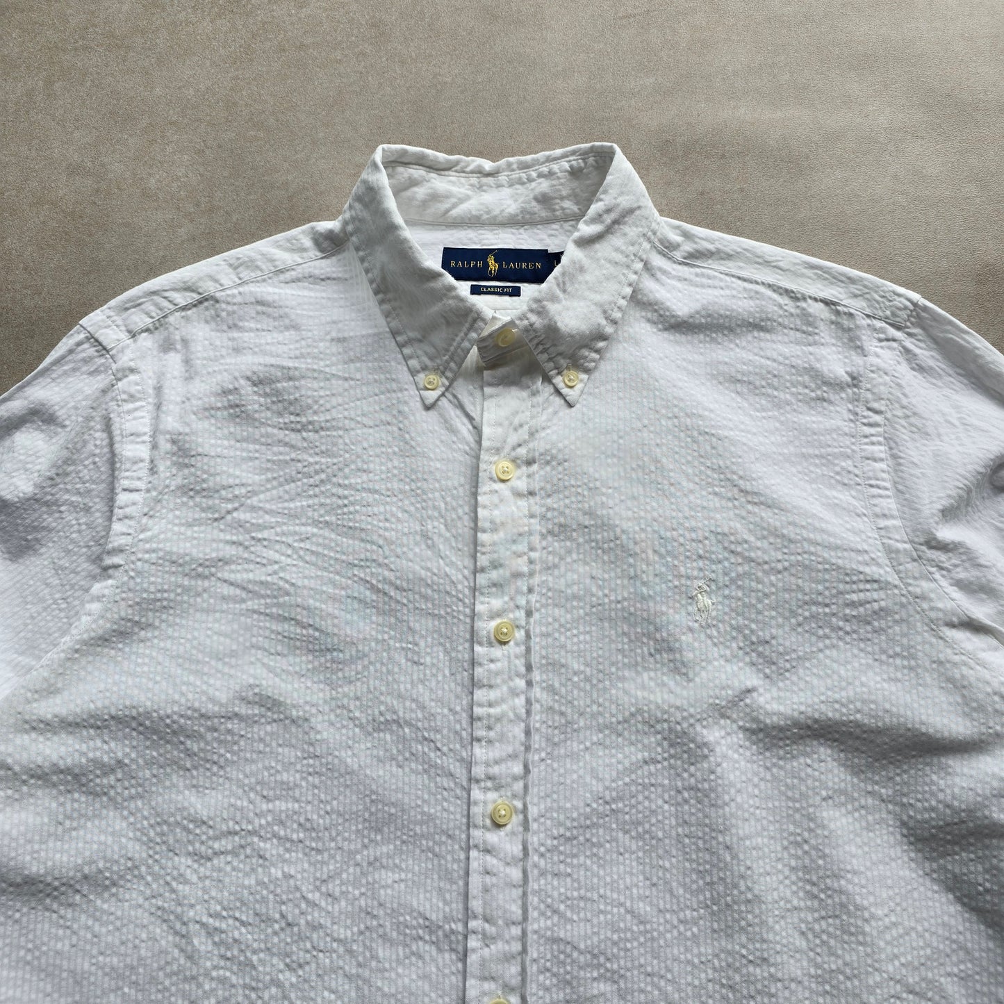 Ralph Lauren White Long Sleeve Button Up Shirt - L