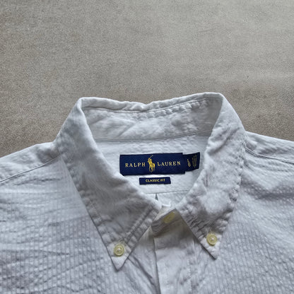 Ralph Lauren White Long Sleeve Button Up Shirt - L