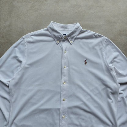 Ralph Lauren White Long Sleeve Button Up Shirt - XL