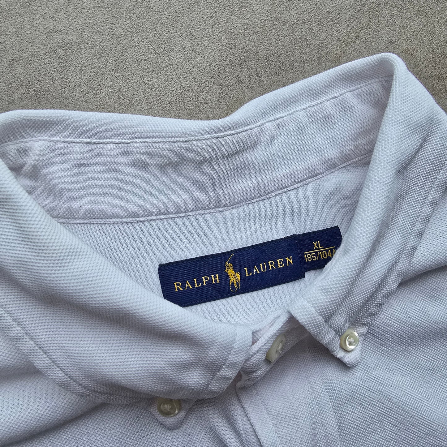 Ralph Lauren White Long Sleeve Button Up Shirt - XL