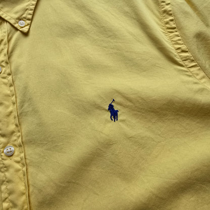 Ralph Lauren Yellow Short Sleeve Button Up Shirt - XXL