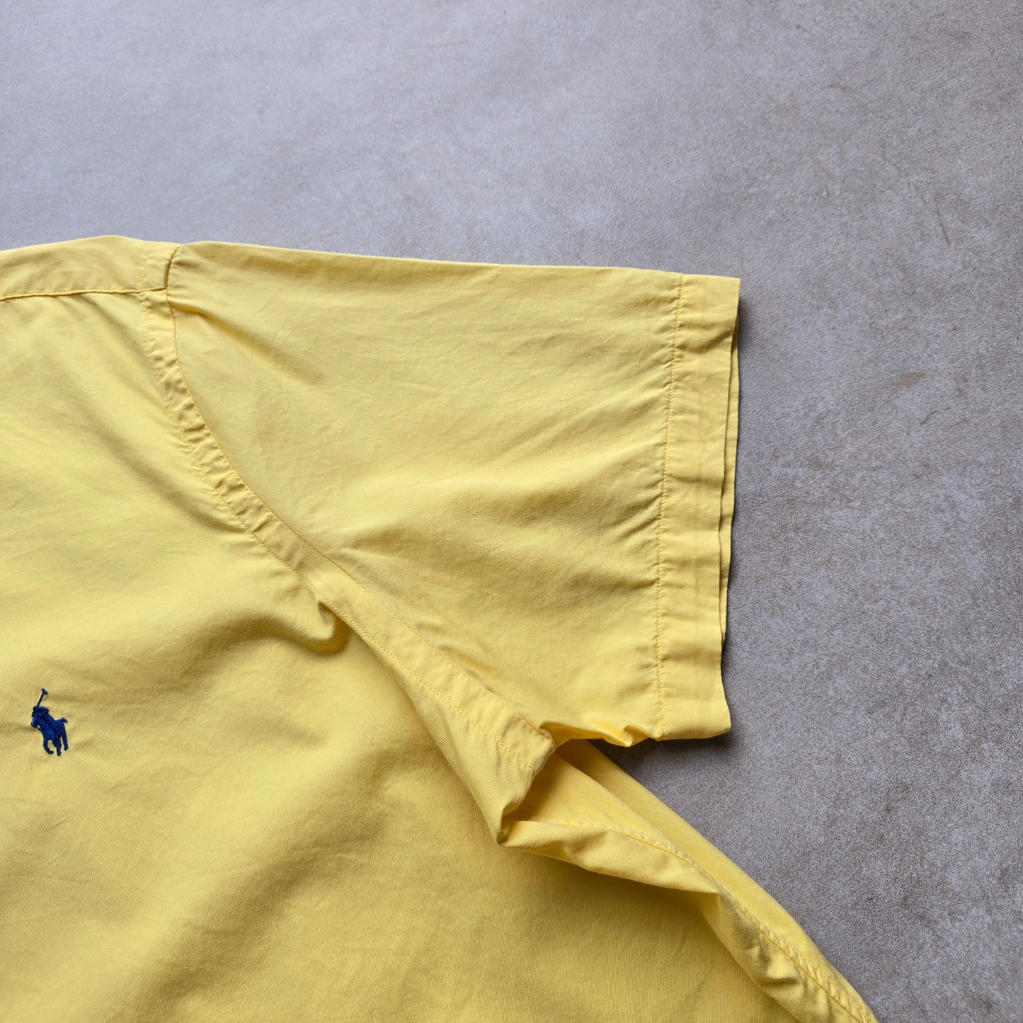 Ralph Lauren Yellow Short Sleeve Button Up Shirt - XXL