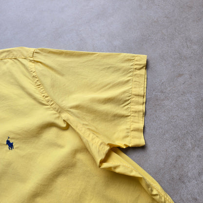 Ralph Lauren Yellow Short Sleeve Button Up Shirt - XXL