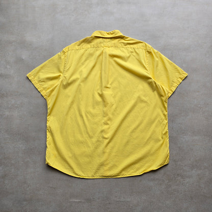 Ralph Lauren Yellow Short Sleeve Button Up Shirt - XXL
