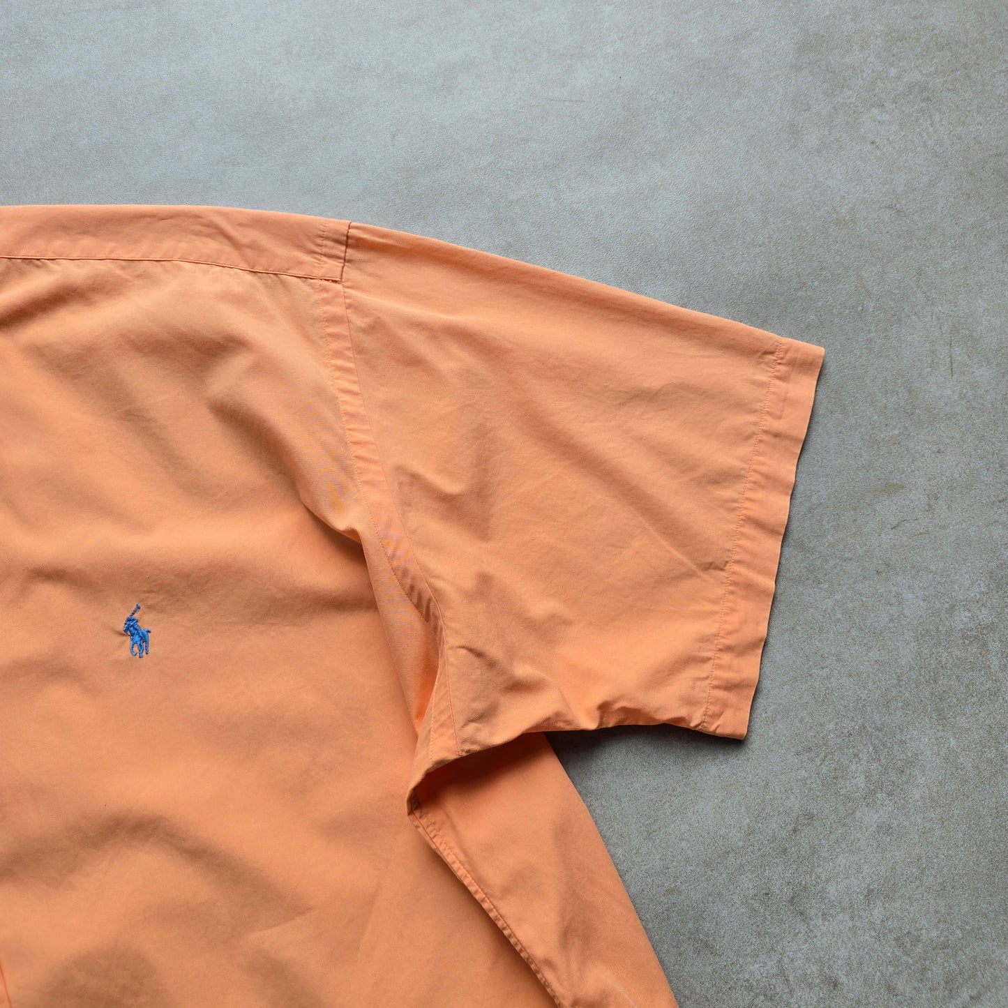 Vintage Ralph Lauren Orange Short Sleeve Button Up Shirt - XXL