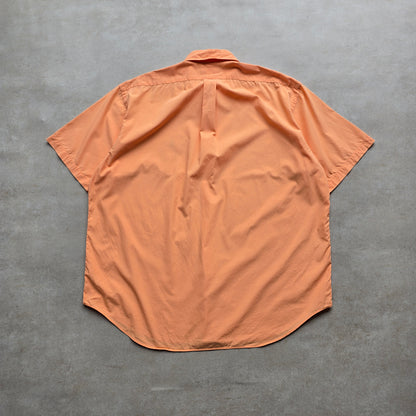 Vintage Ralph Lauren Orange Short Sleeve Button Up Shirt - XXL