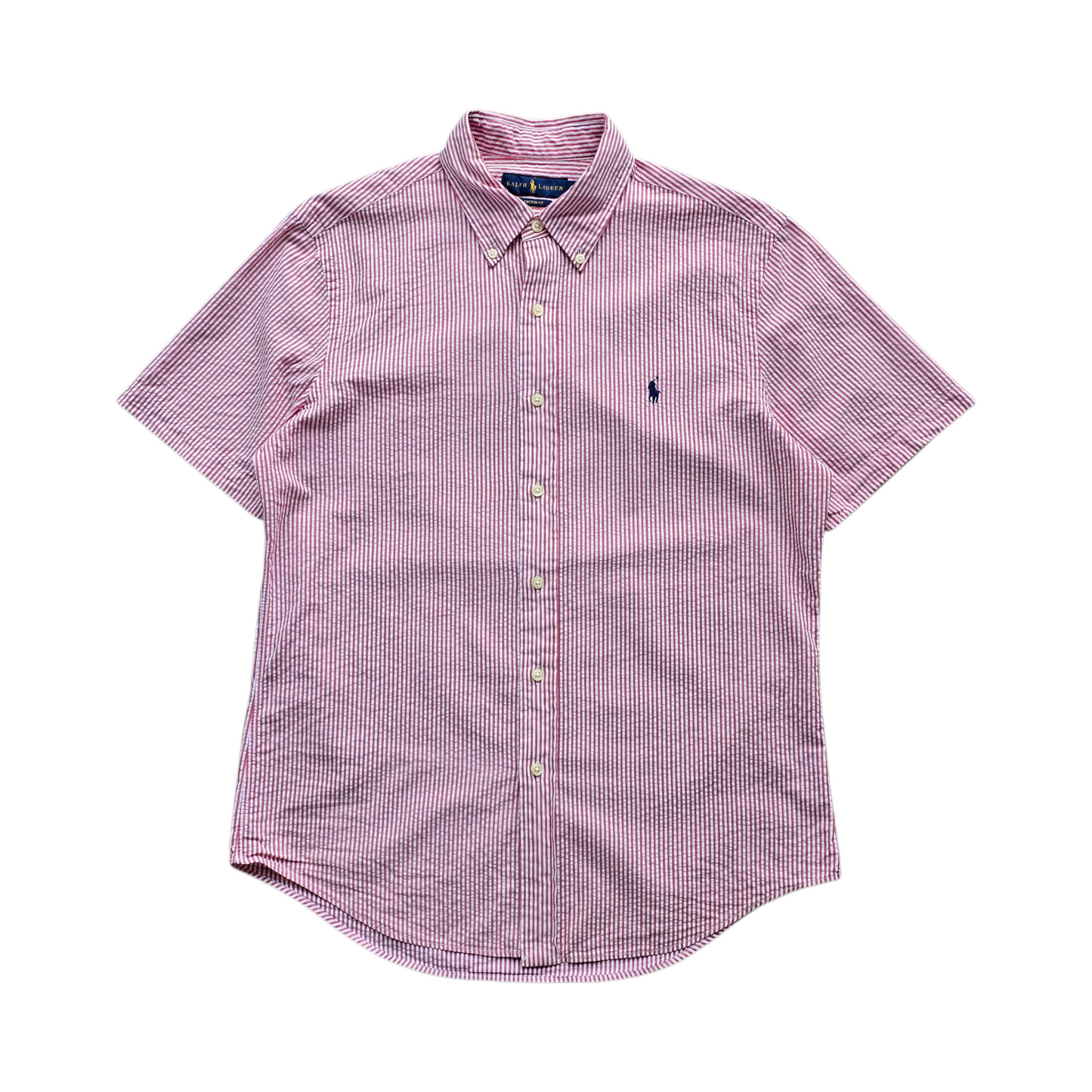 Ralph Lauren Striped Short Sleeve Button Up Shirt - M