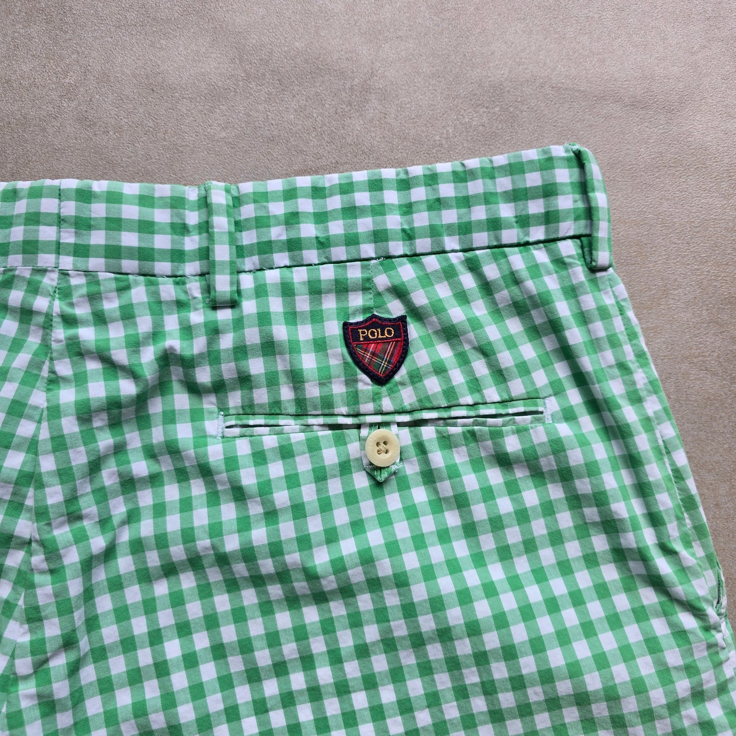 Vintage Ralph Lauren Golf Check Shorts - 34