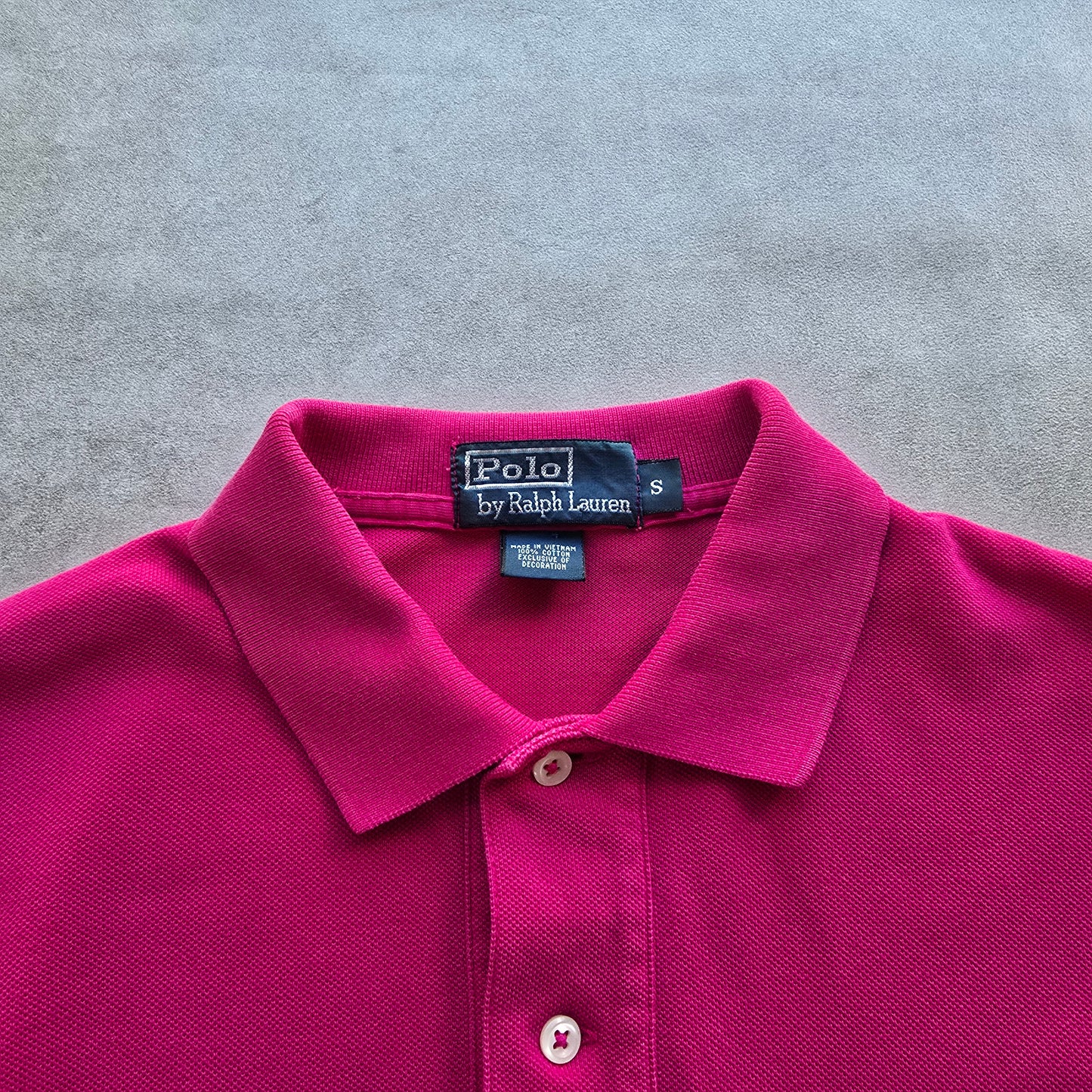 Vintage Ralph Lauren Pink Polo Shirt - S