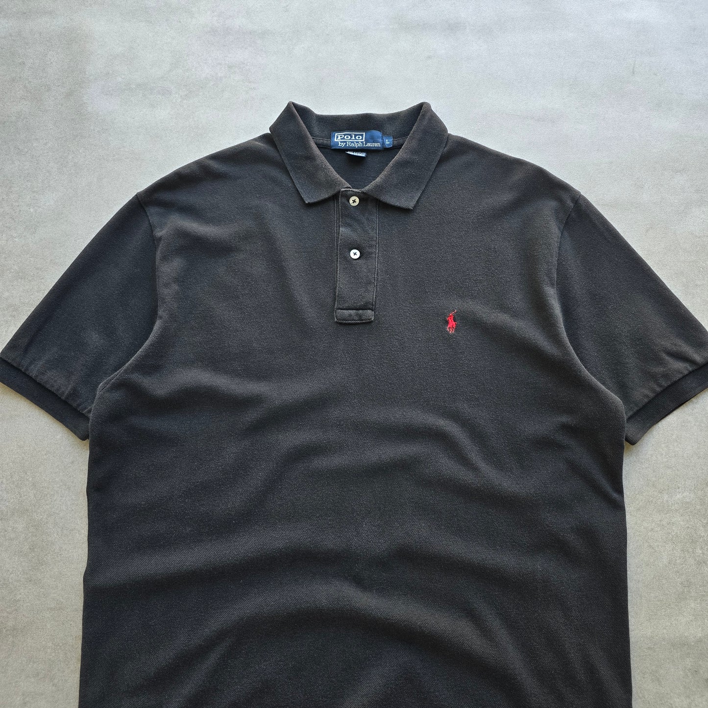 Vintage Ralph Lauren Black Polo Shirt - L