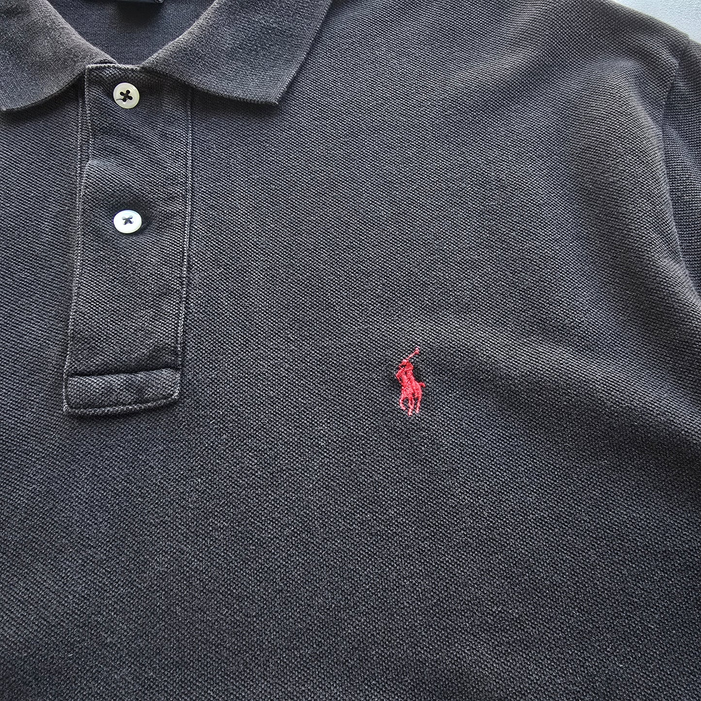 Vintage Ralph Lauren Black Polo Shirt - L
