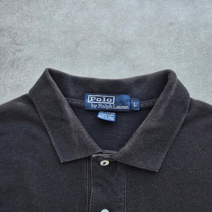 Vintage Ralph Lauren Black Polo Shirt - L