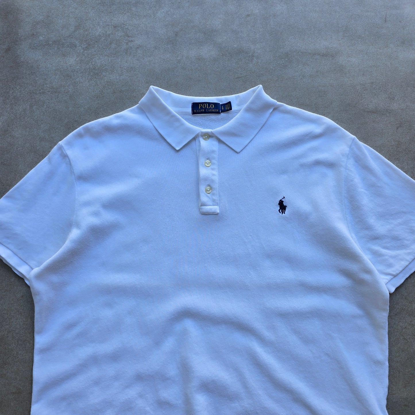 Ralph Lauren White Polo Shirt - L