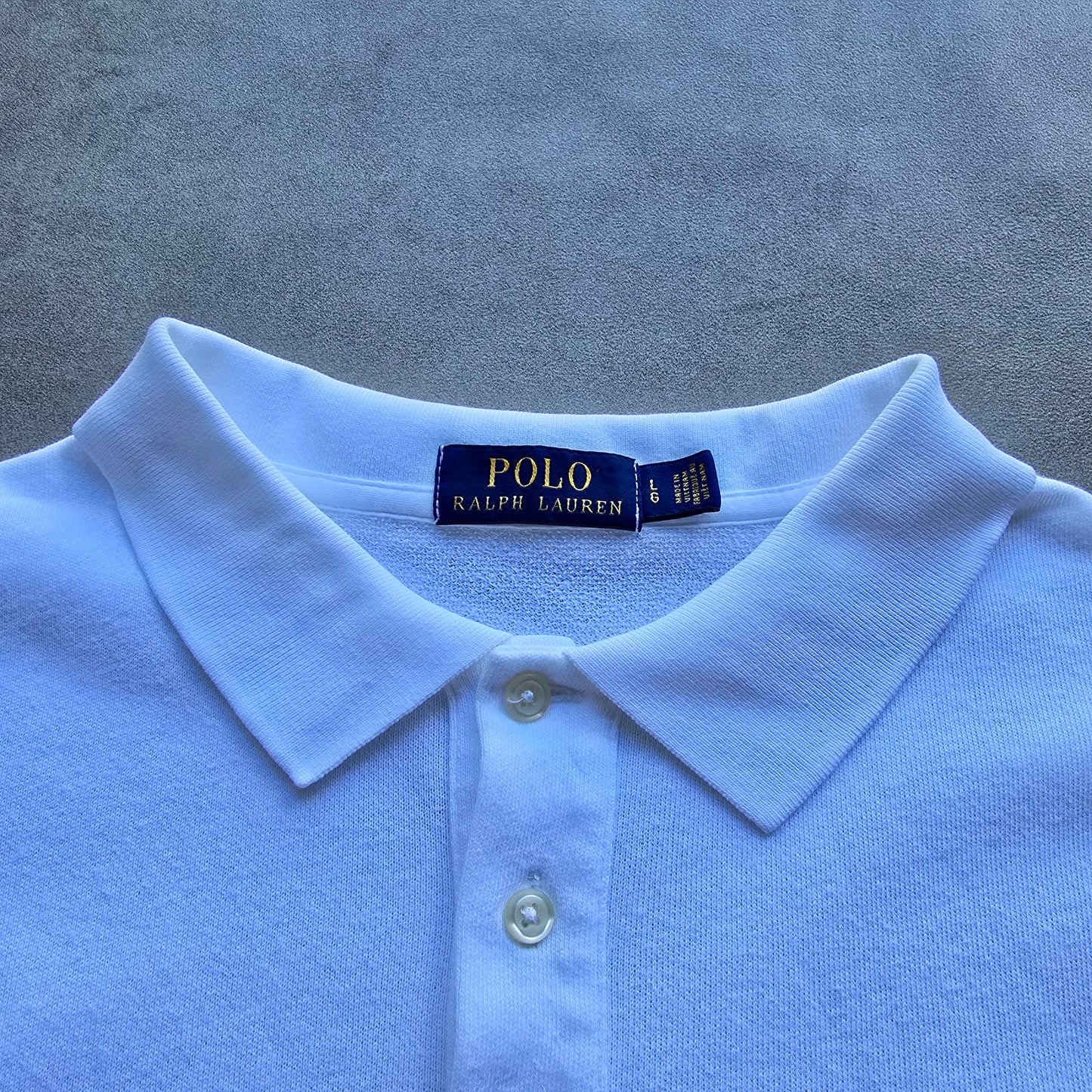 Ralph Lauren White Polo Shirt - L
