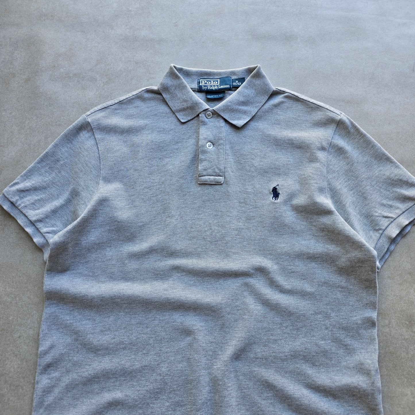 Vintage Ralph Lauren Grey Polo Shirt - M