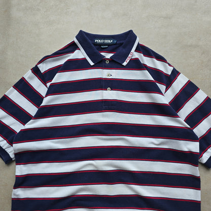 Vintage Ralph Lauren Golf Striped Polo Shirt - L